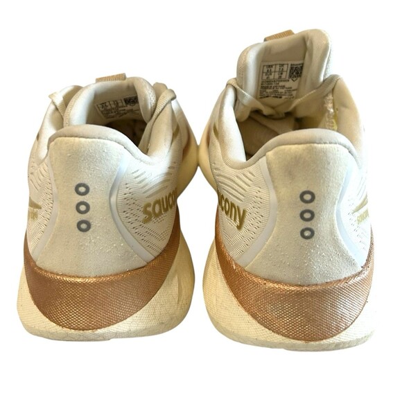 Saucony Ride 18 Beige Mesh Running Shoes Sneakers  S11000-104 Womens Size 9.5 - Picture 10 of 15